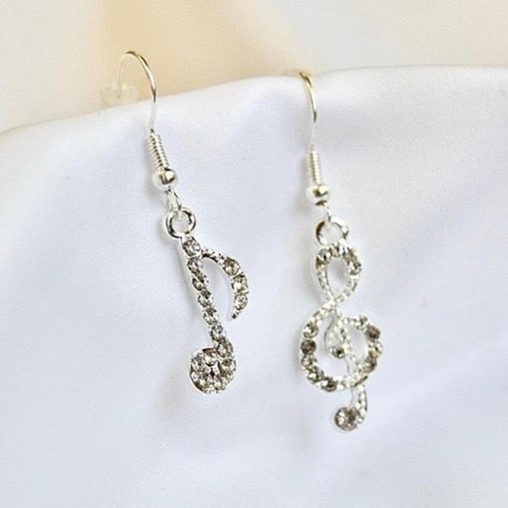 Music Note Earrings - Picture 2 of 4